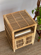 Load image into Gallery viewer, Small Vintage Wicker Cabinet