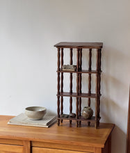 Load image into Gallery viewer, Vintage Wooden Spindle Wall Shelf