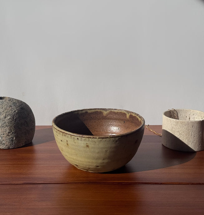 Vintage Pottery Matcha Bowl