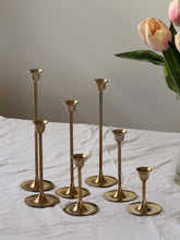 Load image into Gallery viewer, Vintage Deadstock Box of 7 Brass Candle Tapers