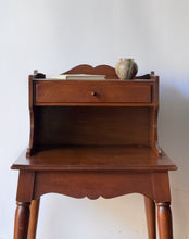 Load image into Gallery viewer, Pair of Antique Wooden Step-tier End Tables
