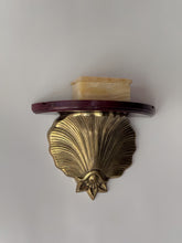 Load image into Gallery viewer, Vintage Brass Scalloped Sconce