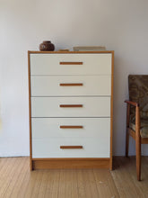 Load image into Gallery viewer, Vintage Danish Tallboy Dresser