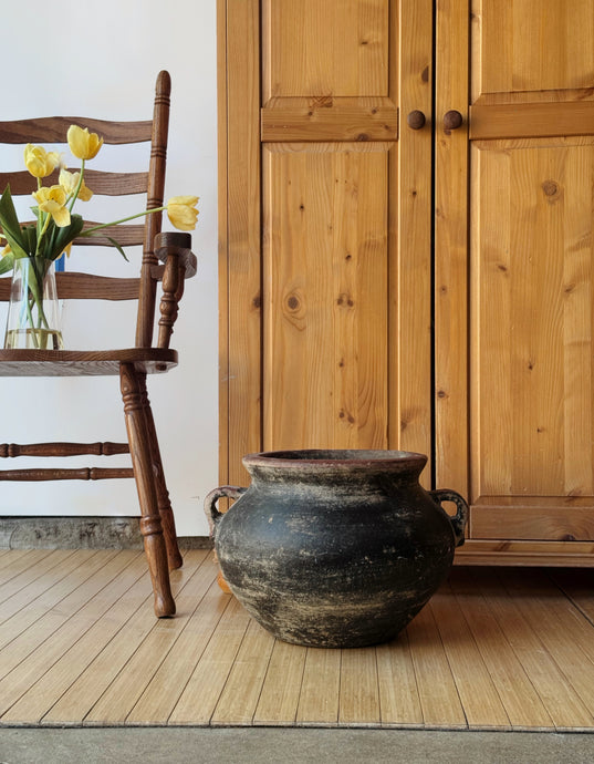 XL Vintage Mexican Clay Planter