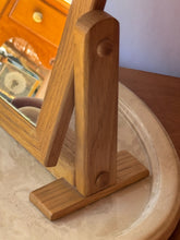 Load image into Gallery viewer, 1980's Wooden Swivel Mirror