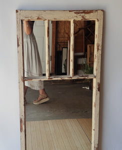 Primitive Distressed Hanging Mirror