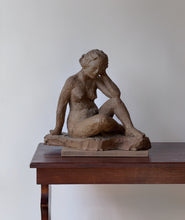 Load image into Gallery viewer, XL Seated Woman Sculpture from Clay
