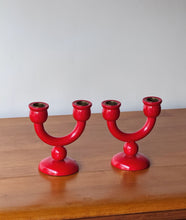 Load image into Gallery viewer, Vintage Pair of Scandinavian Candle Holders