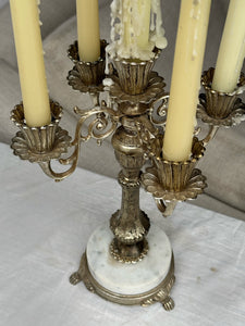 Antique Marble Candelabra