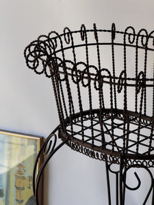 Antique Wrought Iron Planter