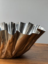 Load image into Gallery viewer, Large Metal Crinkle Statement Bowl