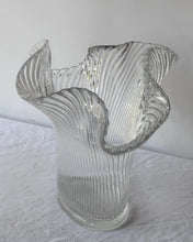 Load image into Gallery viewer, Vintage Glass &#39;Handkerchief&#39; Vase by Ridel