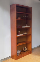 Load image into Gallery viewer, Tall Vintage Danish Teak Bookshelf