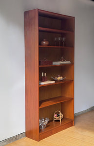 Tall Vintage Danish Teak Bookshelf