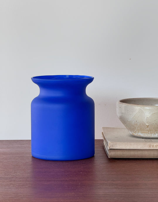 Teleflora Cobalt Blue Glass Vase