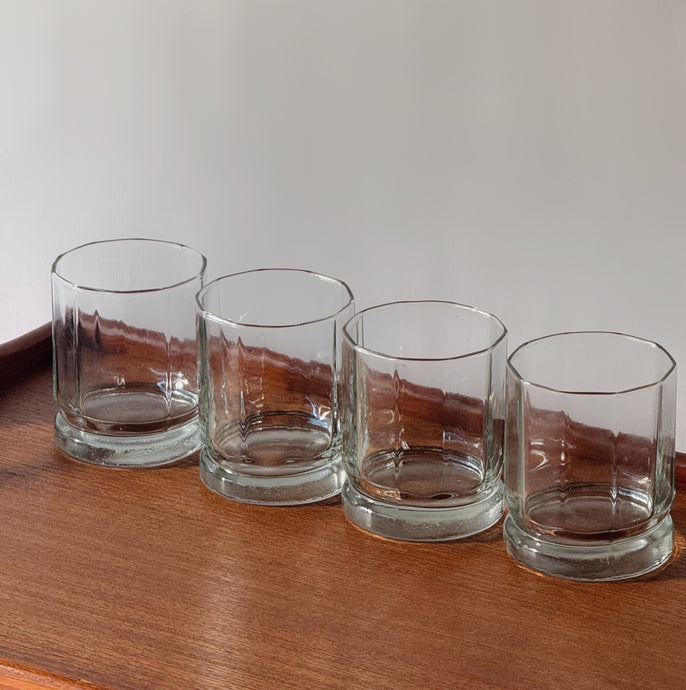 Vintage Anchor Hocking Ser of 4 Old Fashioned Glasses