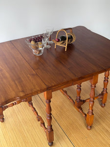 Antique Drop Leaf Maple Dining Table