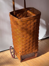 Load image into Gallery viewer, Rare Antique Rolling Longabearer Shopping Cart