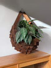 Load image into Gallery viewer, XL MCM Brutalist Wooden Plant Hanger