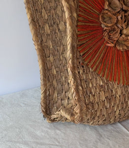 Vintage Mexican Woven Beach Bag