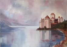 Load image into Gallery viewer, 1970&#39;s Chateau De Chillon Original Oil on Canvas N.Torrey
