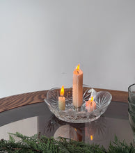 Load image into Gallery viewer, Vintage Crystal Cut Candle Plate