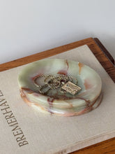Load image into Gallery viewer, Vintage Onyx Jewelry Catchall/ Soap Dish