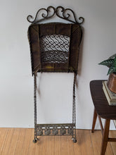 Load image into Gallery viewer, Vintage Iron Folding Garden Chair