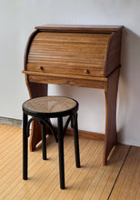 Load image into Gallery viewer, Vintage Black Cane Stool
