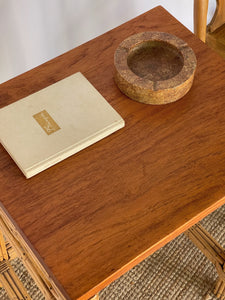 Vintage Rattan End Table