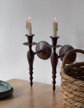 Load image into Gallery viewer, Vintage Pair of Bronze Candle Sconces