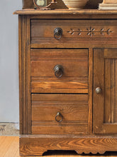 Load image into Gallery viewer, Antique Oak Wooden Cabinet/ 1900&#39;s Early Washstand