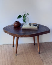 Load image into Gallery viewer, Vintage MCM Live Edge Coffee Table