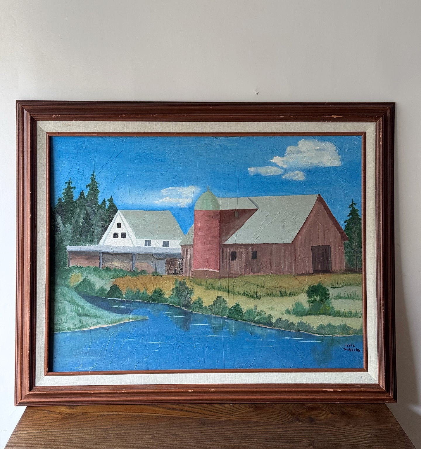 Vintage 1990's Farmhouse Original Painting