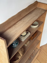 Load image into Gallery viewer, Handcrafted Raw Wooden Scalloped Standing Shelf