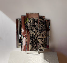 Load image into Gallery viewer, Vintage Paneled Art Deco Mirror