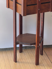 Load image into Gallery viewer, Vintage Folk Wooden Plant Stand