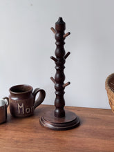 Load image into Gallery viewer, Vintage Wooden Spindle Mug Holder