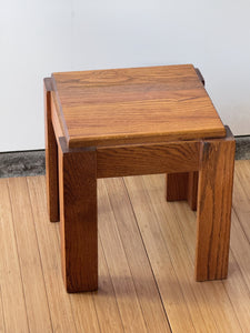 Vintage Small Chunky End Table