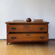 Load image into Gallery viewer, Antique Victorian Two Drawer Dresser Chest on Wheels
