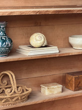 Load image into Gallery viewer, Handcrafted Raw Wooden Scalloped Standing Shelf