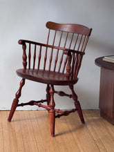 Load image into Gallery viewer, Vintage Nichols &amp; Stone Colonial/Early American-style Solid Wood Windsor Arm Chair