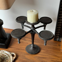 Load image into Gallery viewer, Antique Cast Iron Candelabra