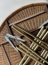 Load image into Gallery viewer, 1960’s Round Rattan Table