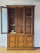 Load image into Gallery viewer, Vintage Drexel Brutalist Style Cabinet Hutch