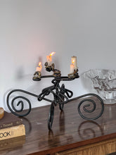 Load image into Gallery viewer, XL Vintage Swirl Iron Candalabra