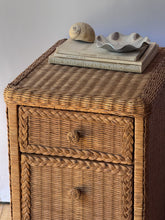 Load image into Gallery viewer, Vintage Wicker File Cabinet