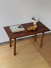 Load image into Gallery viewer, Vintage Danish Woven Parquet Table