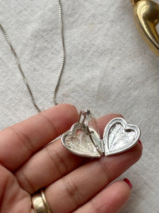 Vintage Sterling Silver Cupid Locket