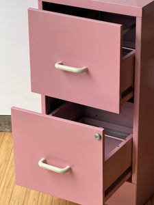 1980’s Pink Vintage Filing Cabinet